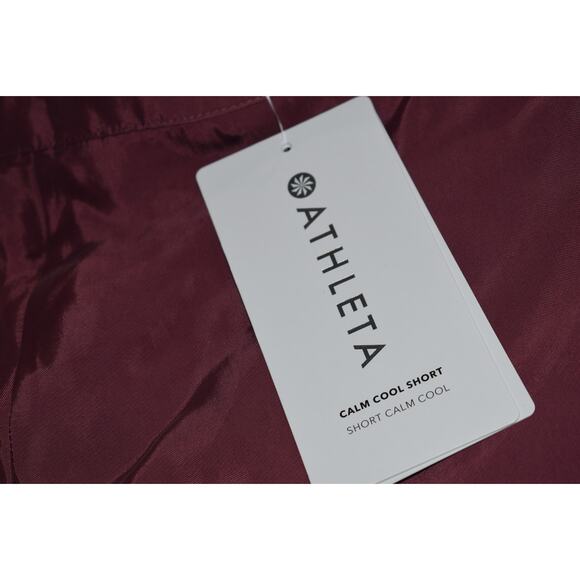 Athleta Casual Shorts Womens Size Medium Calm Cool Short Pinkish Purple NEW - Picture 4 of 12